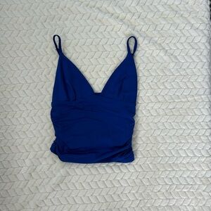 Blue Women's Plunge Top
